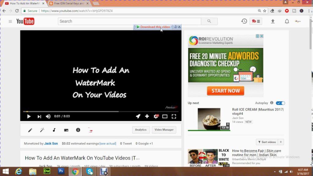 cách lưu video trên Youtube về máy tính