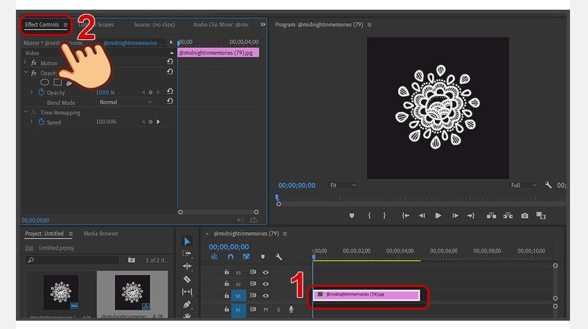 cách xoay video trong Adobe Premiere