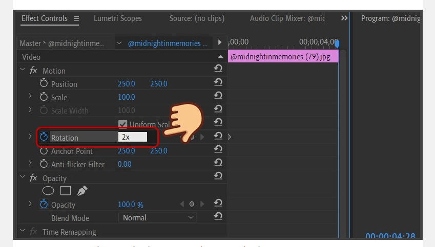 cách xoay video trong Adobe Premiere cách xoay video trong Adobe Premiere