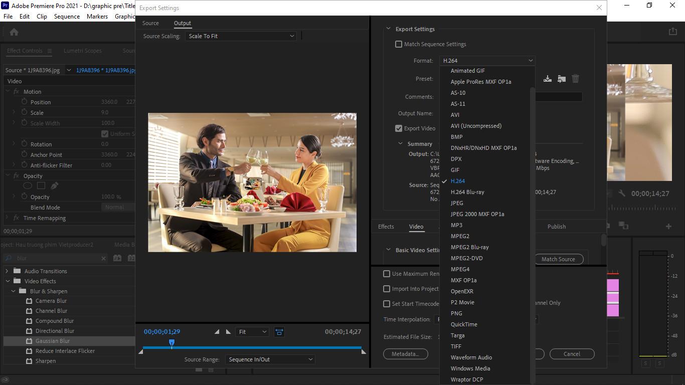 cách xuất video trong adobe premiere pro cc 2017