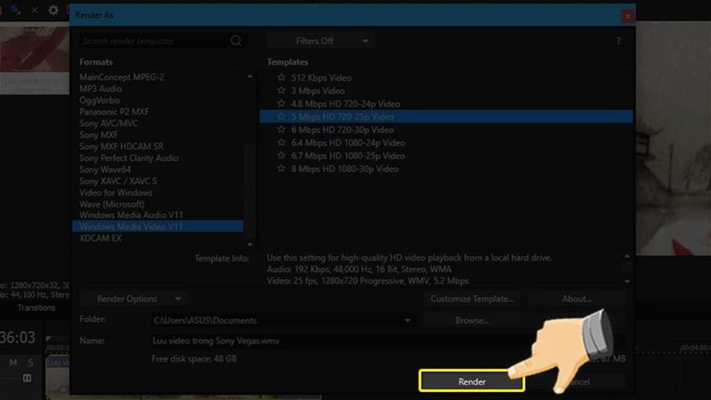 cách xuất video trong sony vegas cách xuất video trong sony vegas