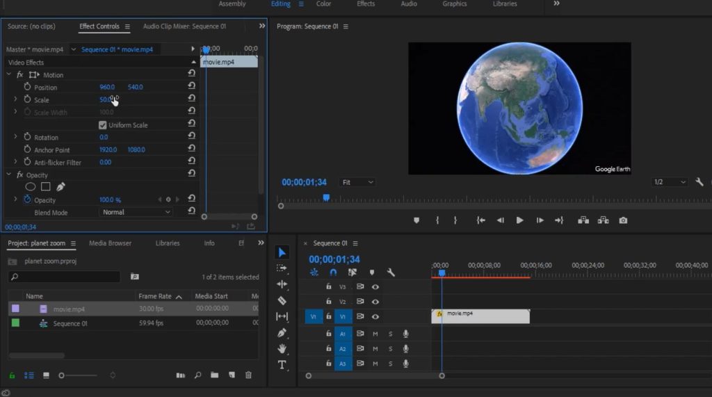 cách zoom video trong premiere cách zoom video trong premiere