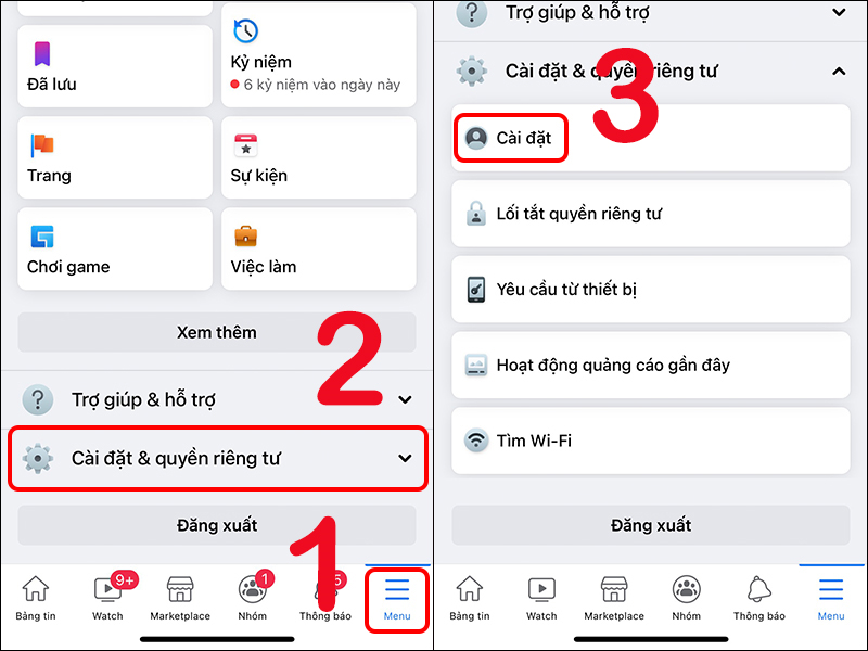 cài đặt chất lượng video trên facebook