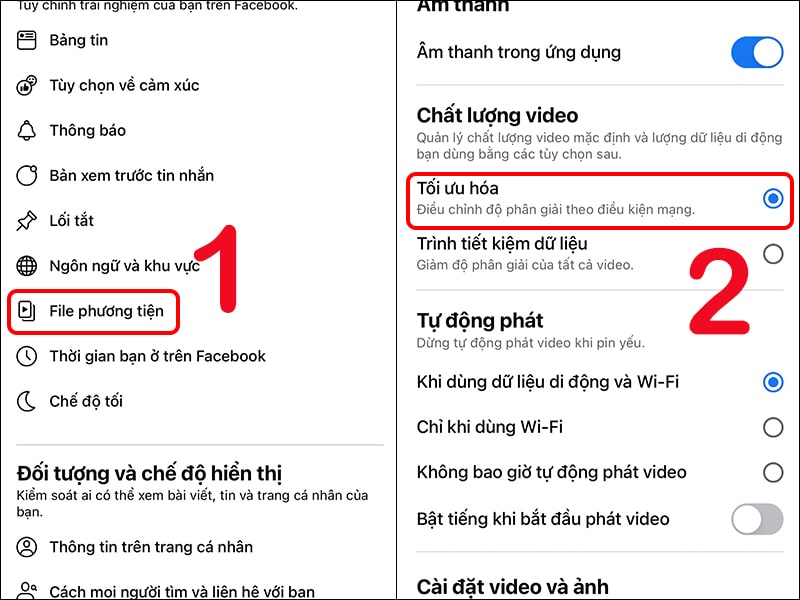 cài đặt chất lượng video trên facebook cài đặt chất lượng video trên facebook