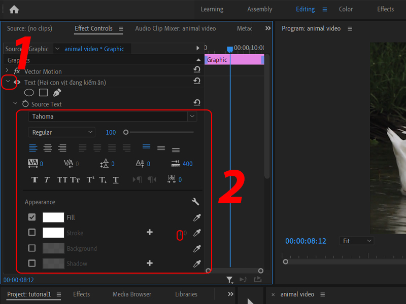 chèn chữ trong Adobe Premiere chèn chữ trong Adobe Premiere