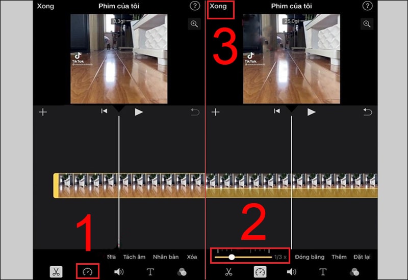 Chỉnh video slow motion Chỉnh video slow motion