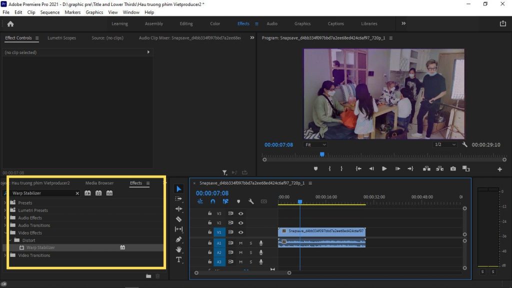 Chống rung premiere Chống rung premiere