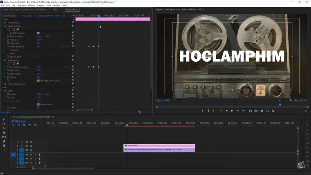 hiệu ứng đánh chữ trong premiere hiệu ứng đánh chữ trong premiere