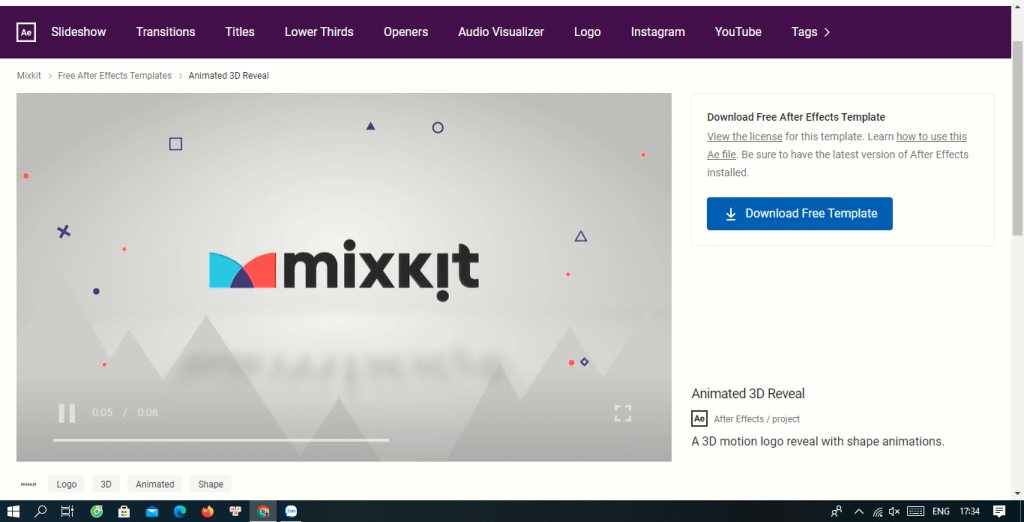 intro logo after effects free download