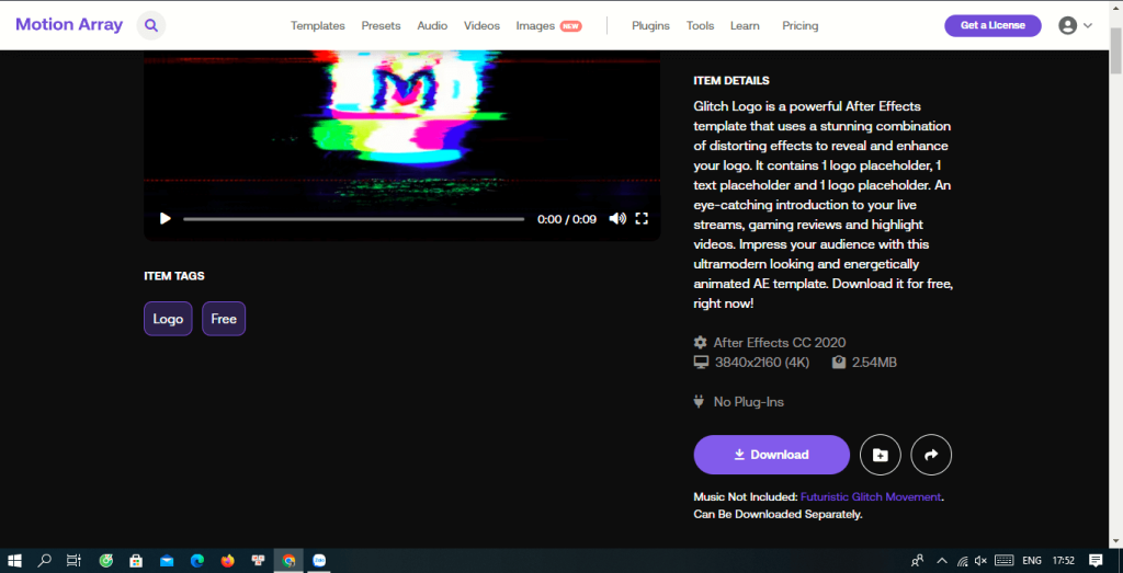 intro logo after effects free download