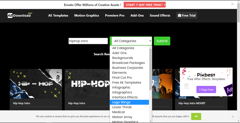 intro logo after effects free download