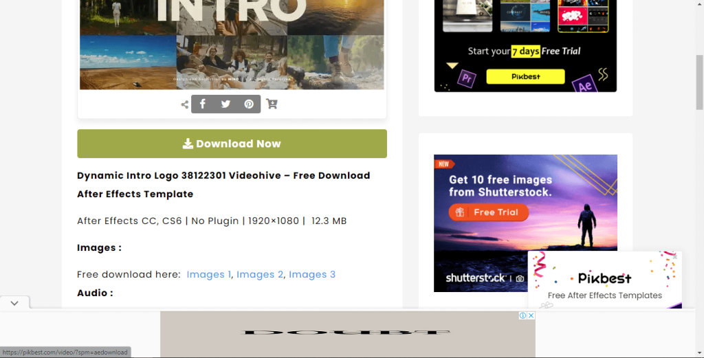 intro logo after effects free download