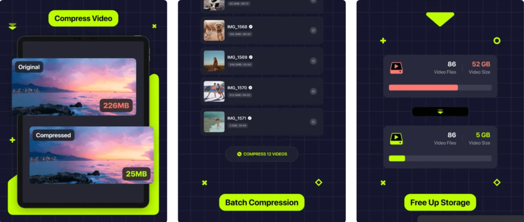 nén video trên điện thoại