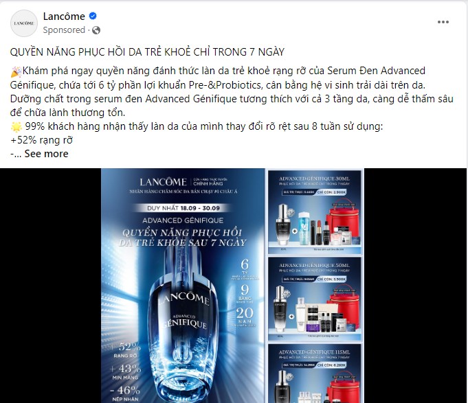 Quảng cáo mỹ phẩm Quảng cáo mỹ phẩm