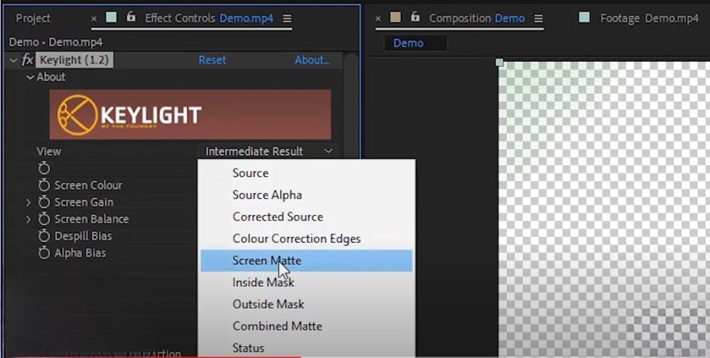 tách nền trong after effect tách nền trong after effect