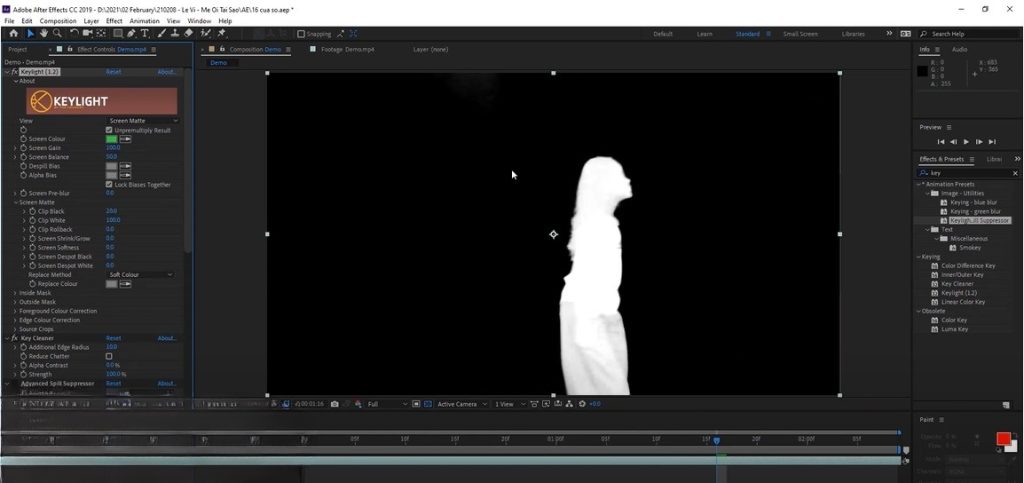 tách nền trong after effect tách nền trong after effect