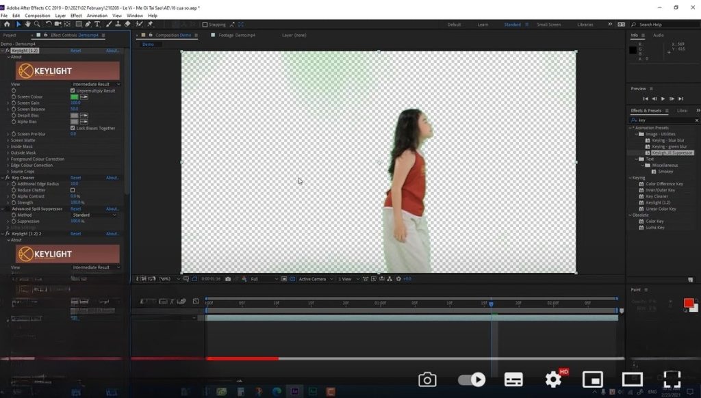 tách nền trong after effect tách nền trong after effect
