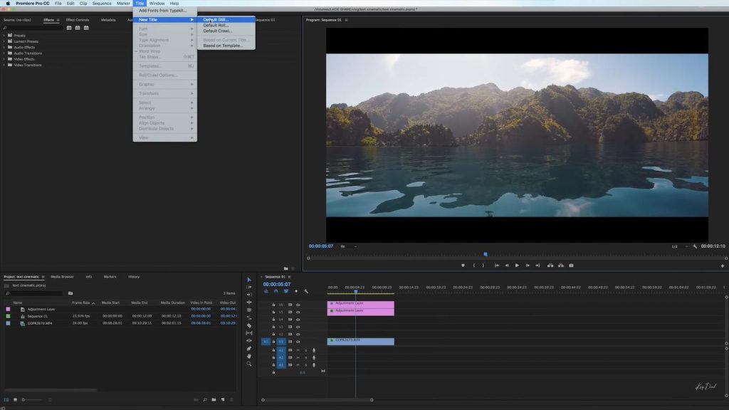 tạo title trong adobe premiere tạo title trong adobe premiere