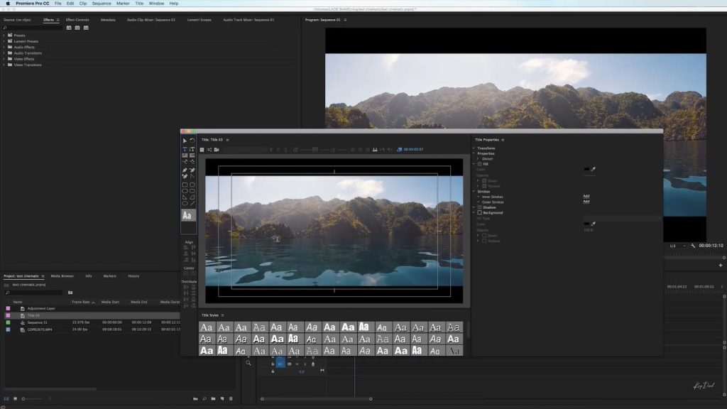 tạo title trong adobe premiere tạo title trong adobe premiere
