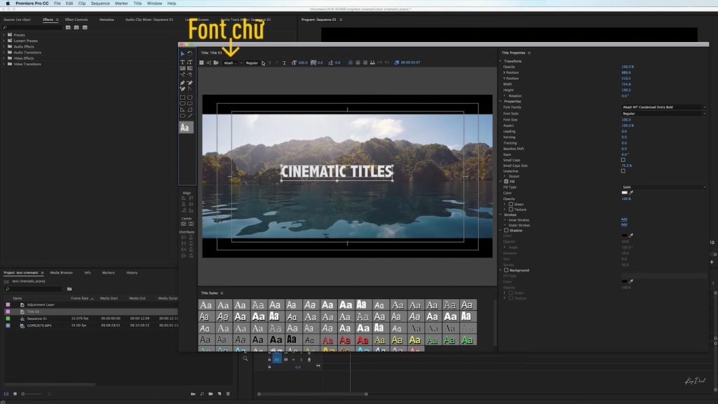 tạo title trong adobe premiere tạo title trong adobe premiere