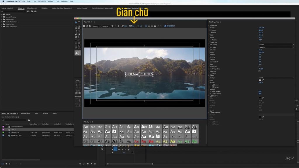 tạo title trong adobe premiere tạo title trong adobe premiere