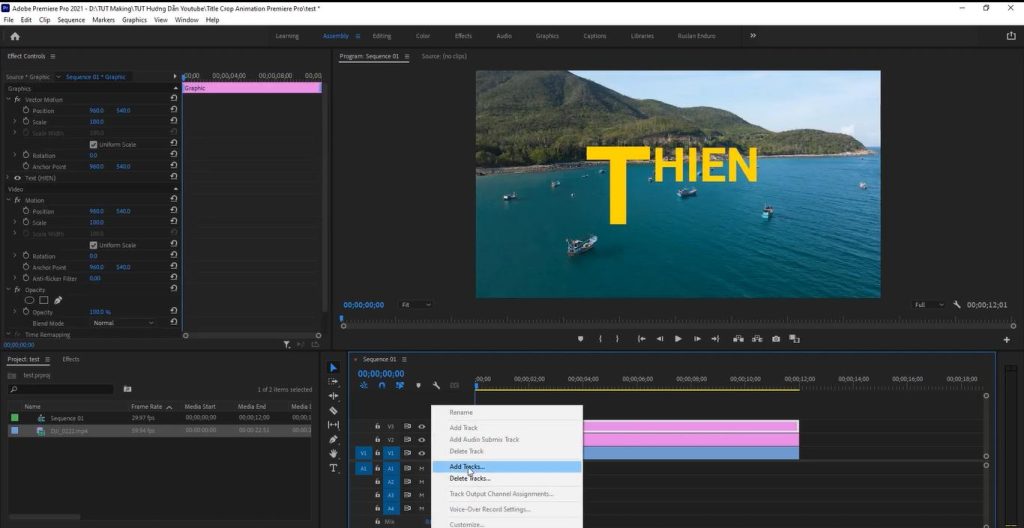 tạo title trong adobe premiere tạo title trong adobe premiere