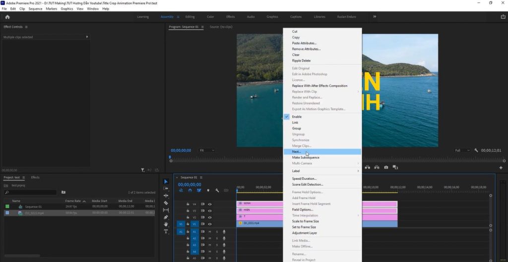 tạo title trong adobe premiere tạo title trong adobe premiere