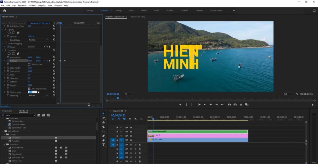 tạo title trong adobe premiere tạo title trong adobe premiere