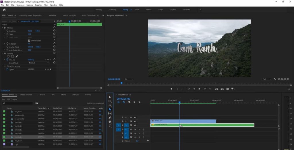 tạo title trong adobe premiere tạo title trong adobe premiere