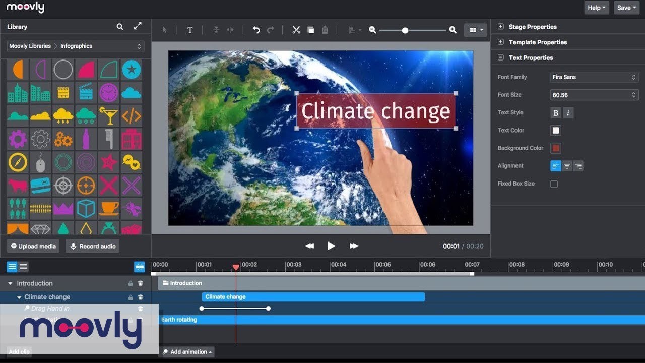 Làm phim hoạt hình dạng bài thuyết trình bằng Moovly.com