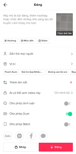 app quay video có nhạc