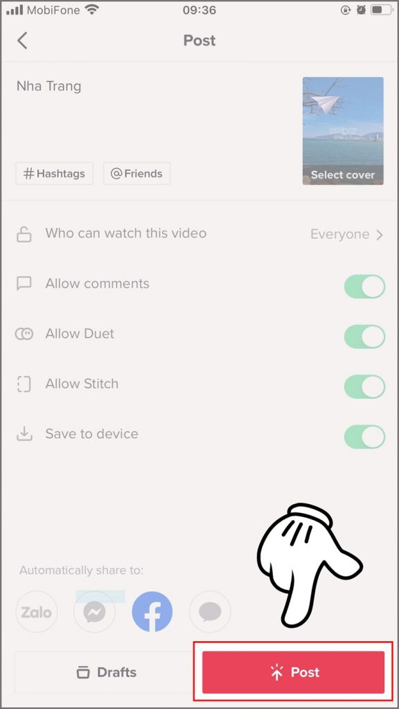 Cách che mặt trong video Cách che mặt trong video