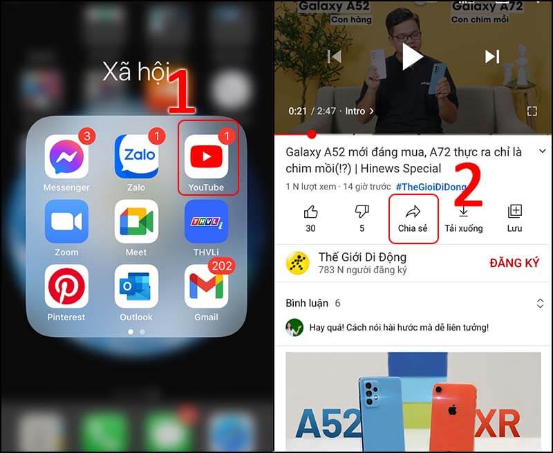 cách lưu video trên youtube