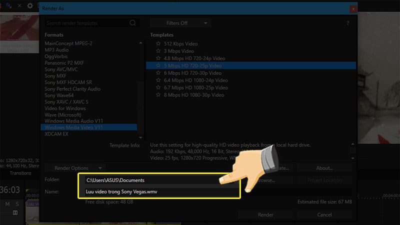 cách lưu video trong sony vegas cách lưu video trong sony vegas