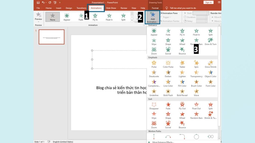cách sử dụng animation trong powerpoint cách sử dụng animation trong powerpoint