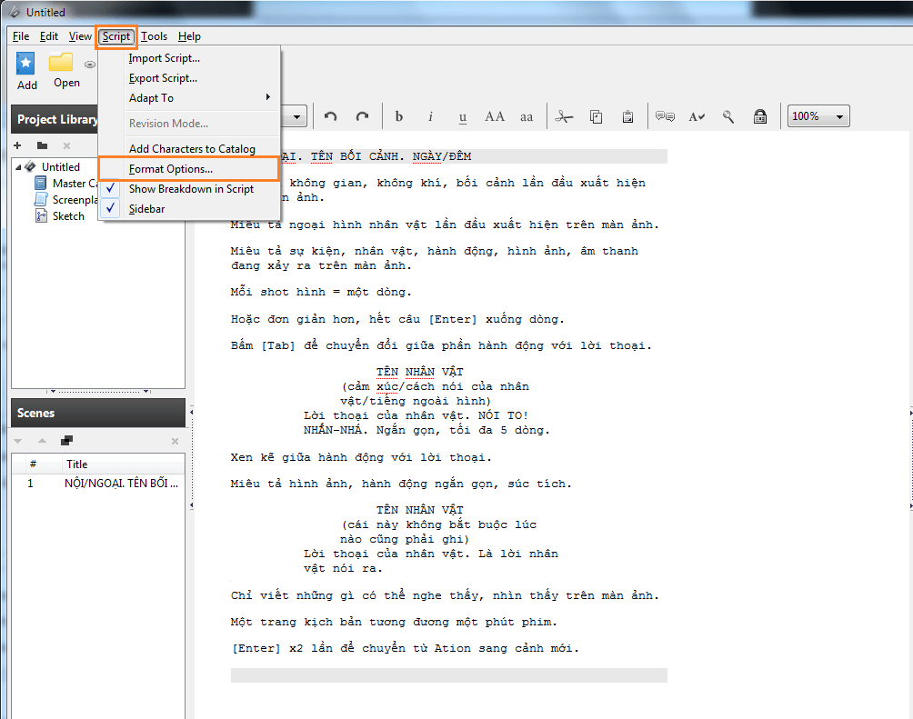 cách viết kịch bản phim điện ảnh