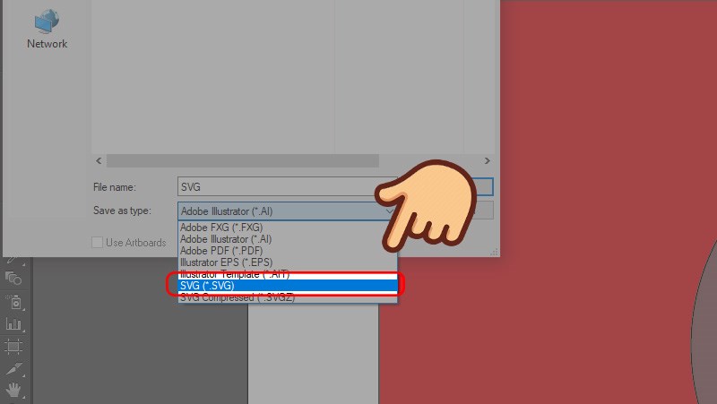 Cách xuất file trong Ai