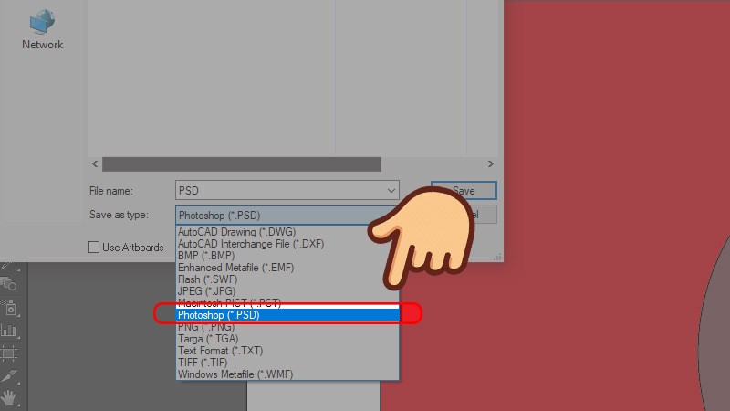 Cách xuất file trong Ai