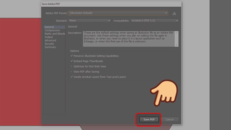 Cách xuất file trong Ai