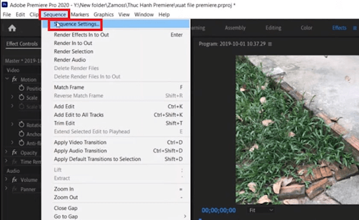 cách xuất video trong premiere