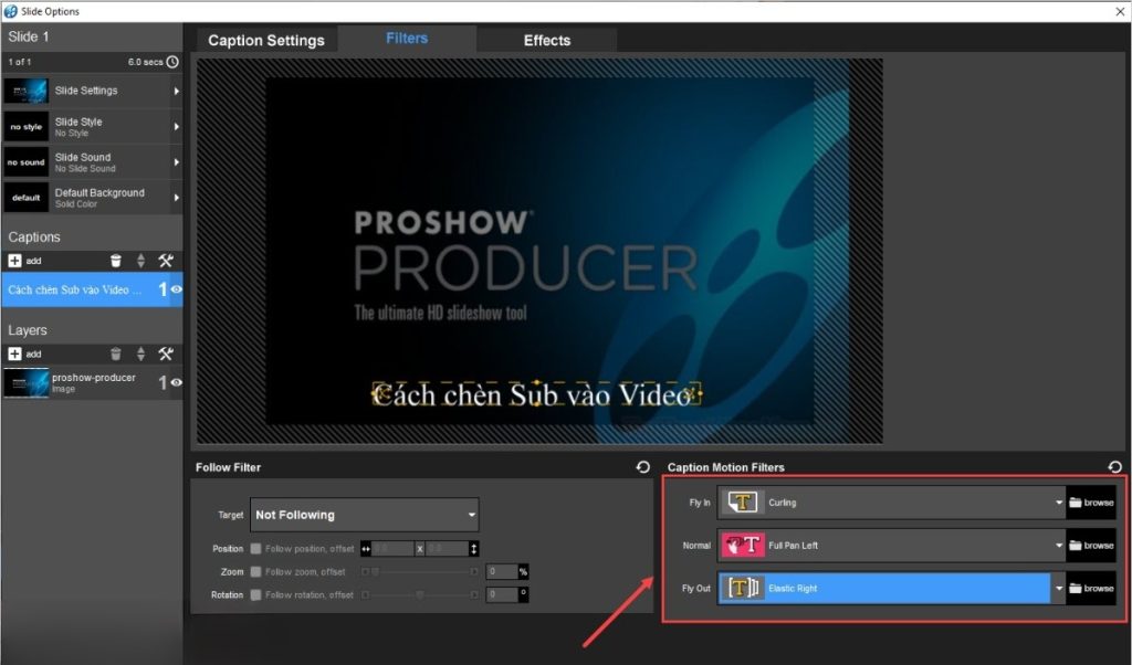 chèn chữ vào video Proshow Producer chèn chữ vào video Proshow Producer
