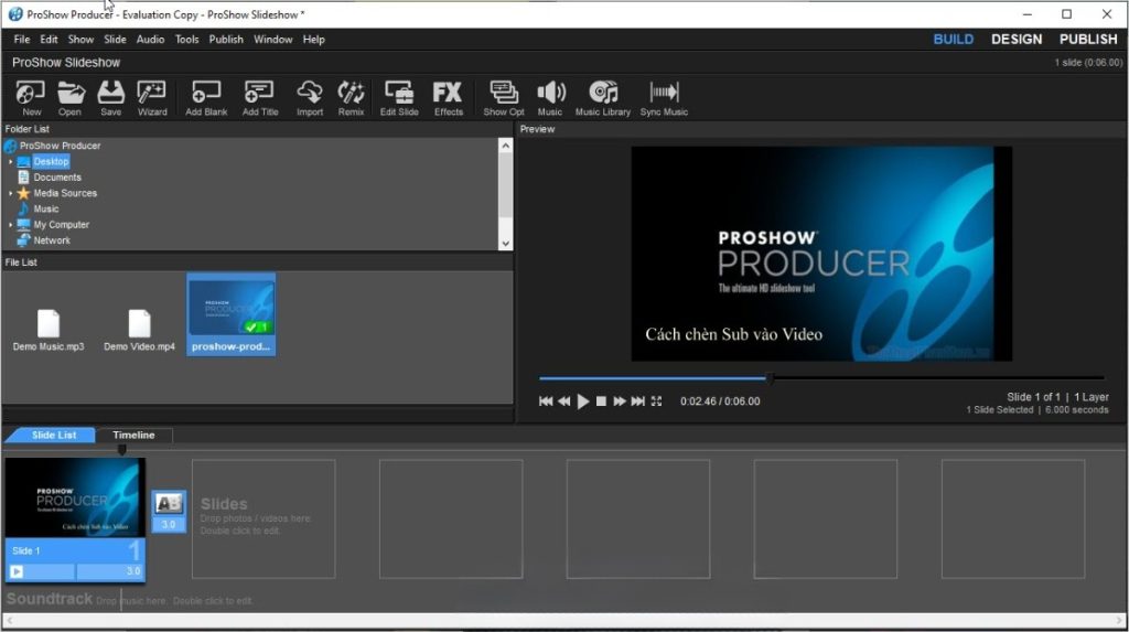 chèn chữ vào video Proshow Producer chèn chữ vào video Proshow Producer