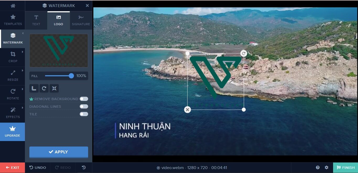 chèn logo vào video Adobe Premiere