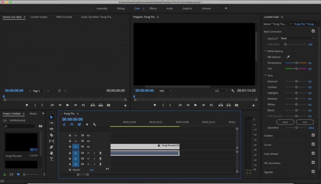 chỉnh màu video trong Adobe Premiere chỉnh màu video trong Adobe Premiere