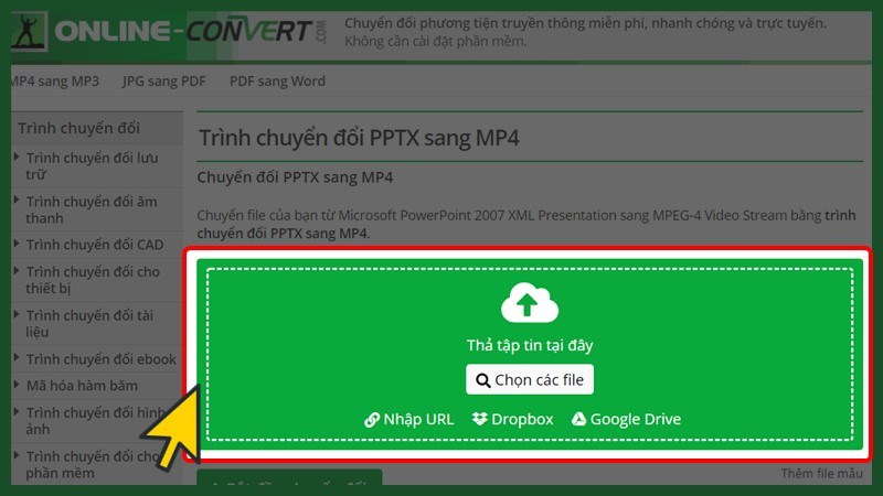 chuyển file ppt sang video