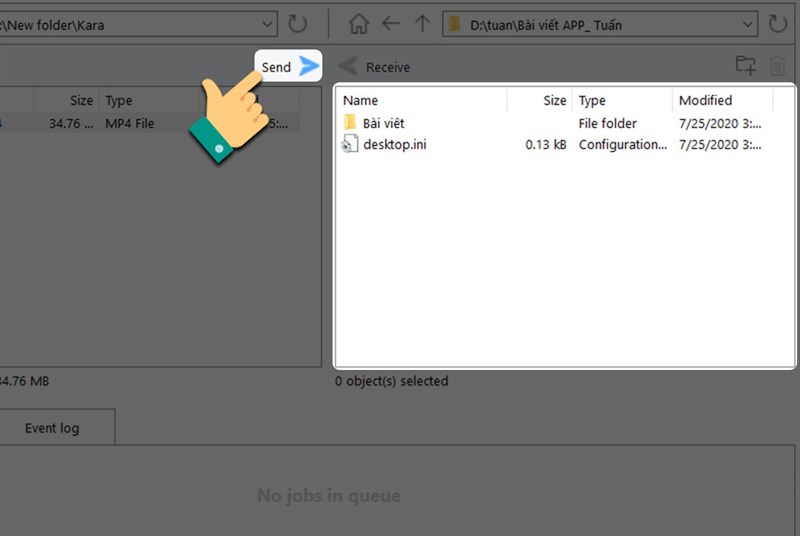 Chuyển file qua teamviewer