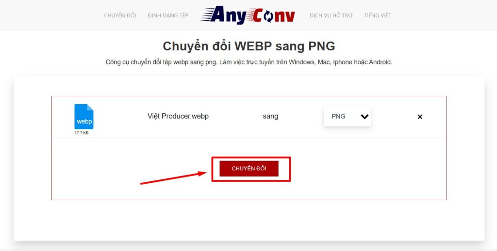 Chuyển file webp sang png Chuyển file webp sang png