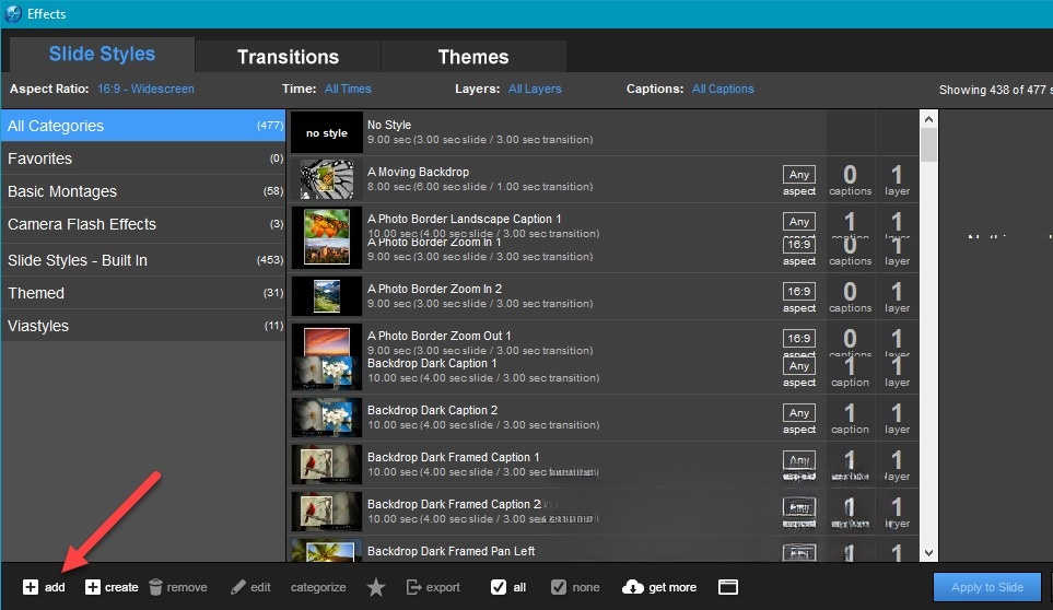 hiệu ứng trong Proshow Producer hiệu ứng trong Proshow Producer