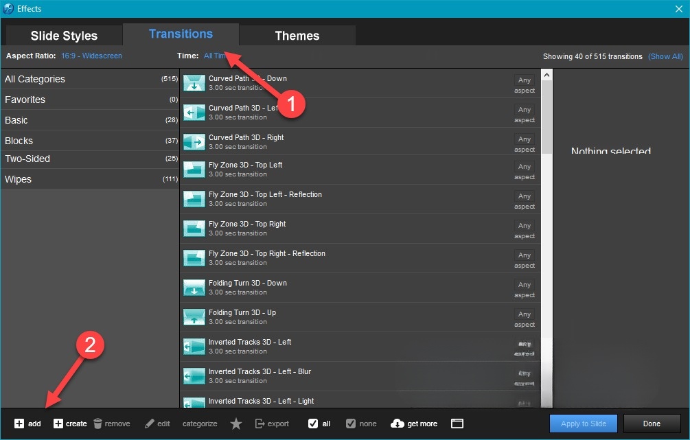 hiệu ứng trong Proshow Producer hiệu ứng trong Proshow Producer
