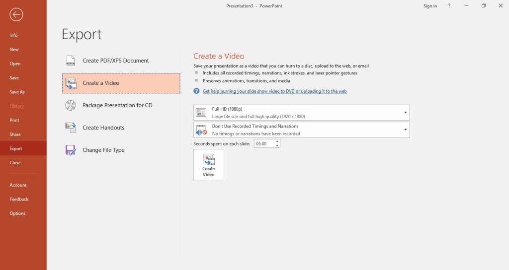 làm video từ powerpoint làm video từ powerpoint